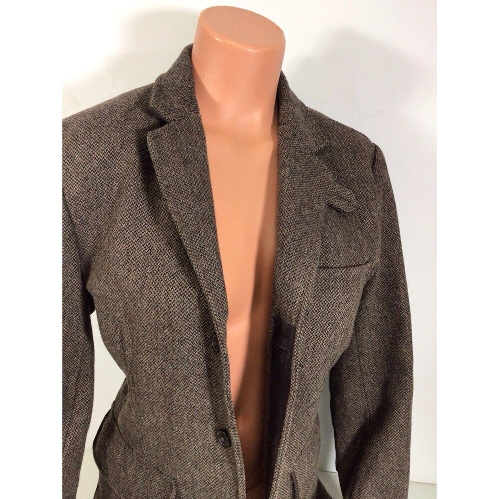 H&M Wool Blazer Preppy Academia Jacket Womens Small - Picture 6 of 8